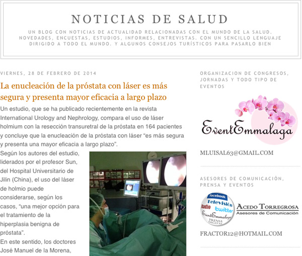 notica en noticiasdesalud