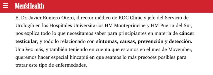 cáncer testicular mens health